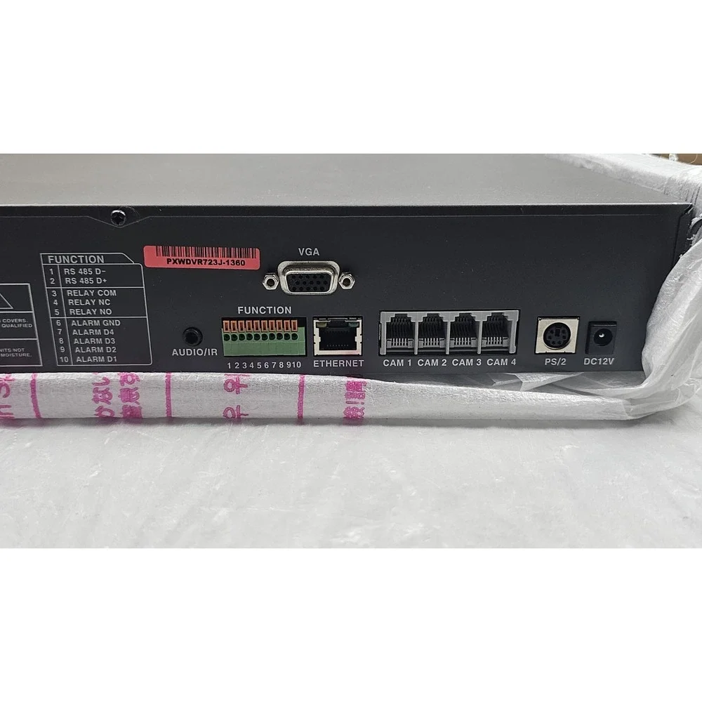 Triplex Network 4 Channel DVR Video Recoder PXWDVR723J-1360 with 3 Cameras